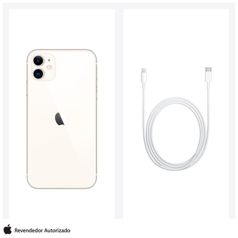 iPhone 11 Apple (128GB) Branco, Tela de 6,1